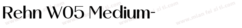 Rehn W05 Medium字体转换